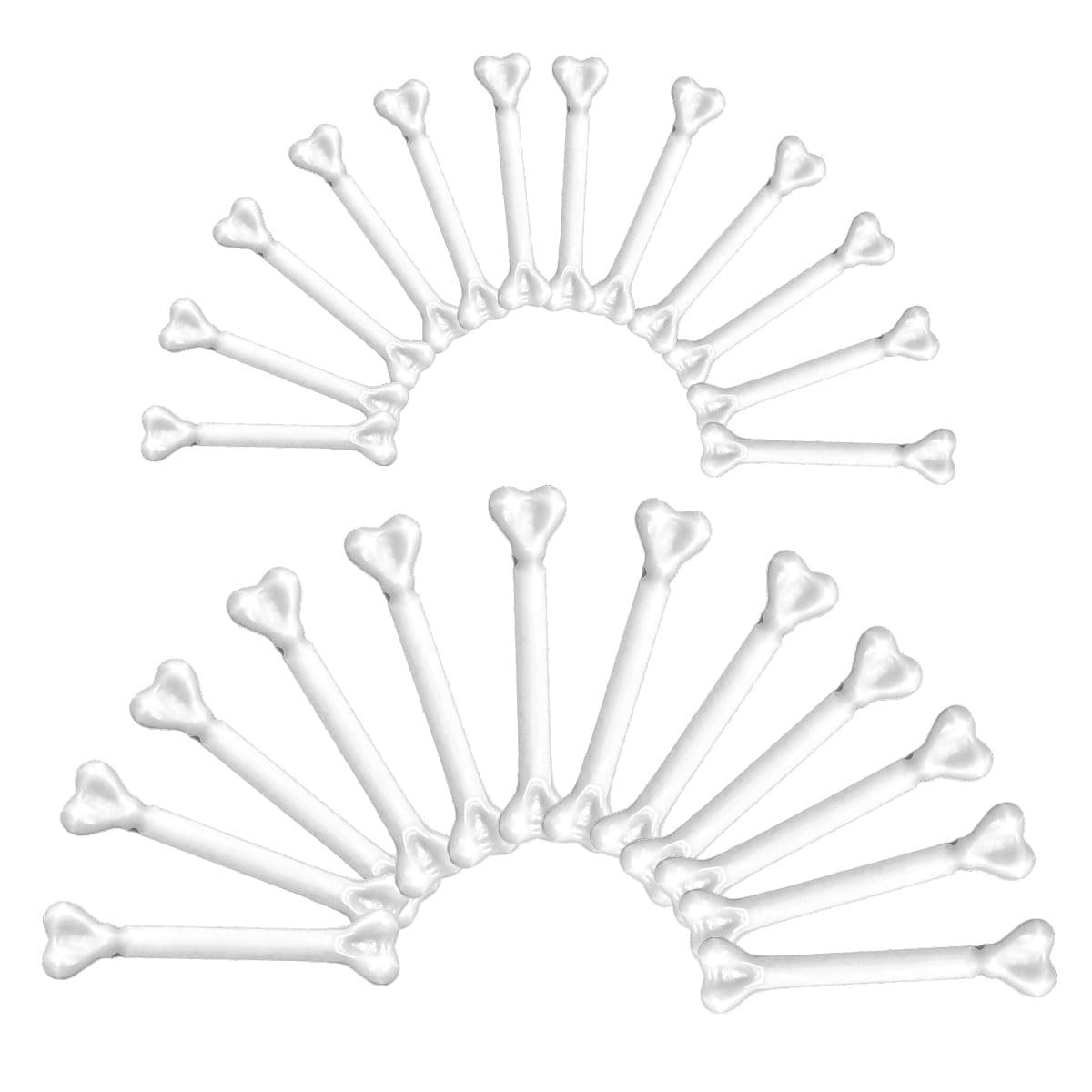 Mini Plastic Bones, 24Pcs Halloween Small Human Skeleton Bones,Artificial Skull Bones,White Fake ... | Amazon (US)