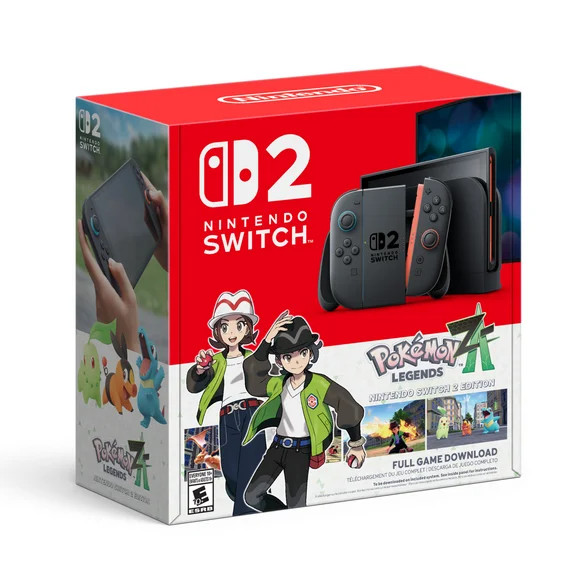 Nintendo Switch 2 + Pokemon Legends: Z-A - Nintendo Switch 2 Edition Bundle | Walmart (US)