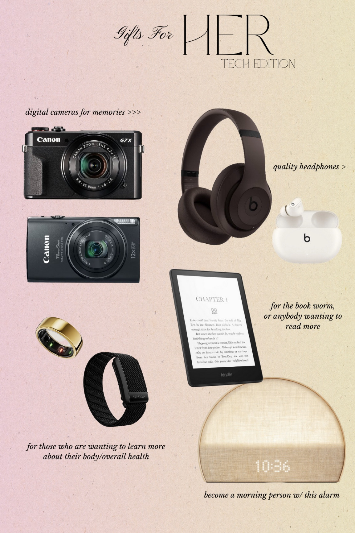 gifts 4 her: tech edition 

#LTKGiftGuide #LTKHoliday #LTKSeasonal