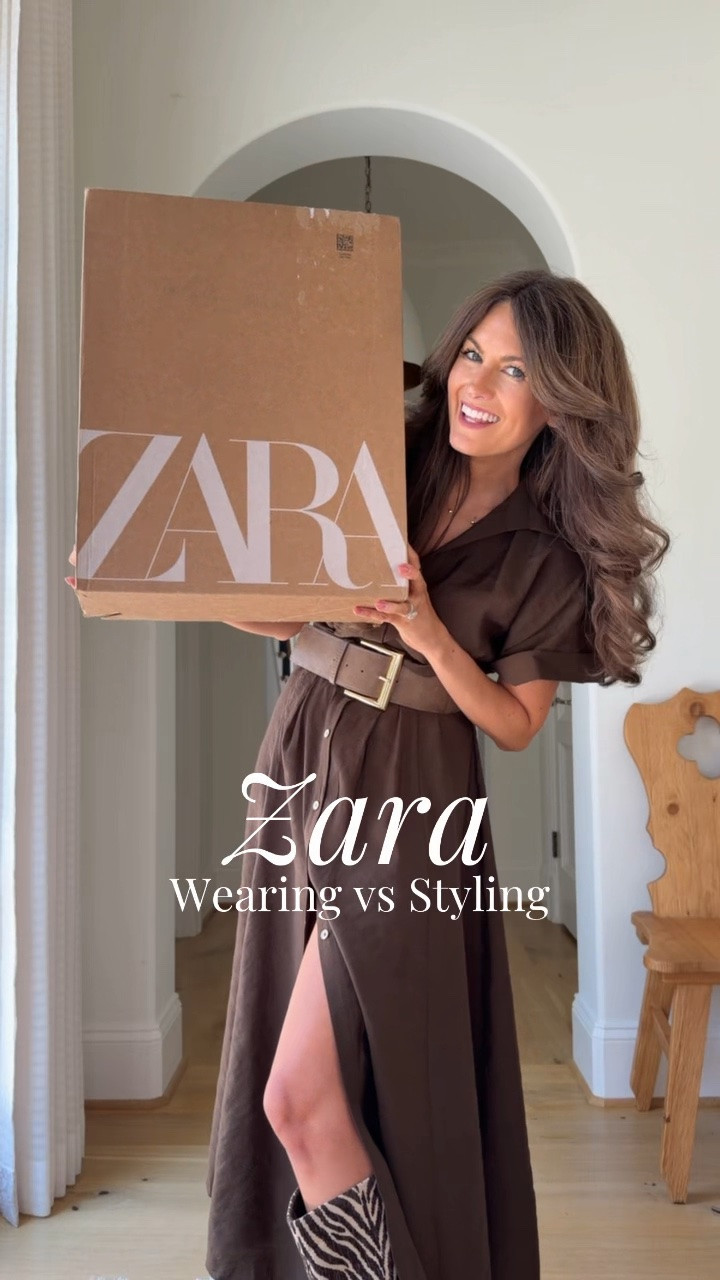 Zara wearing vs styling! Everything is true to size except for the jeans - size up one size in those! 🤍

#LTKgrwm