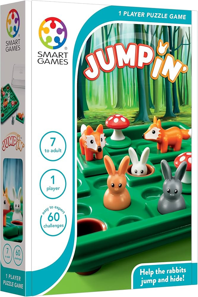 Smart Games - Jump in', Puzzle Game with 60 Challenges, 7+ Years | Amazon (US)