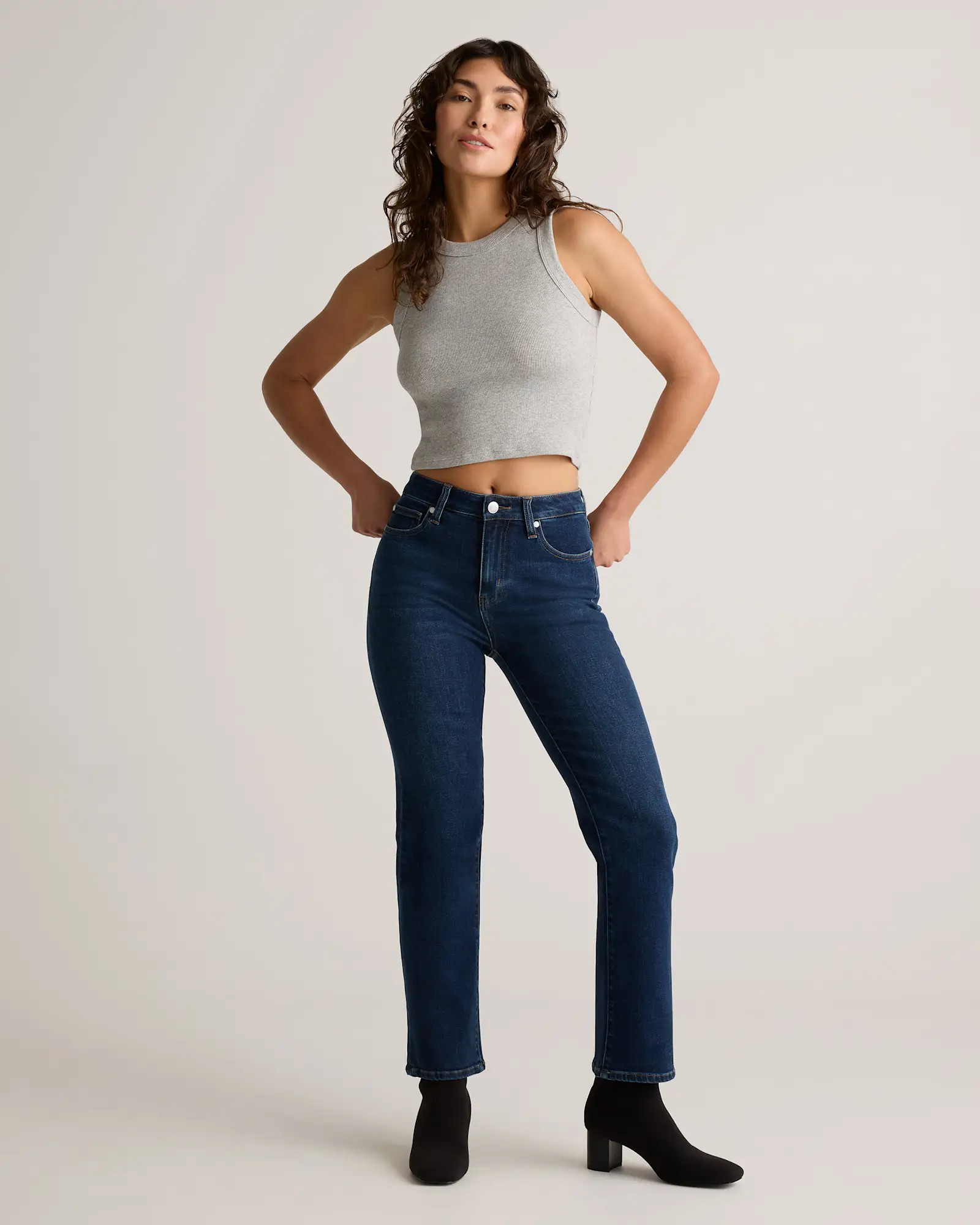 Bella Stretch Straight Jeans | Quince
