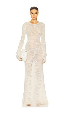 Helsa Tatum Maxi Knit Dress in Ivory from Revolve.com | Revolve Clothing (Global)