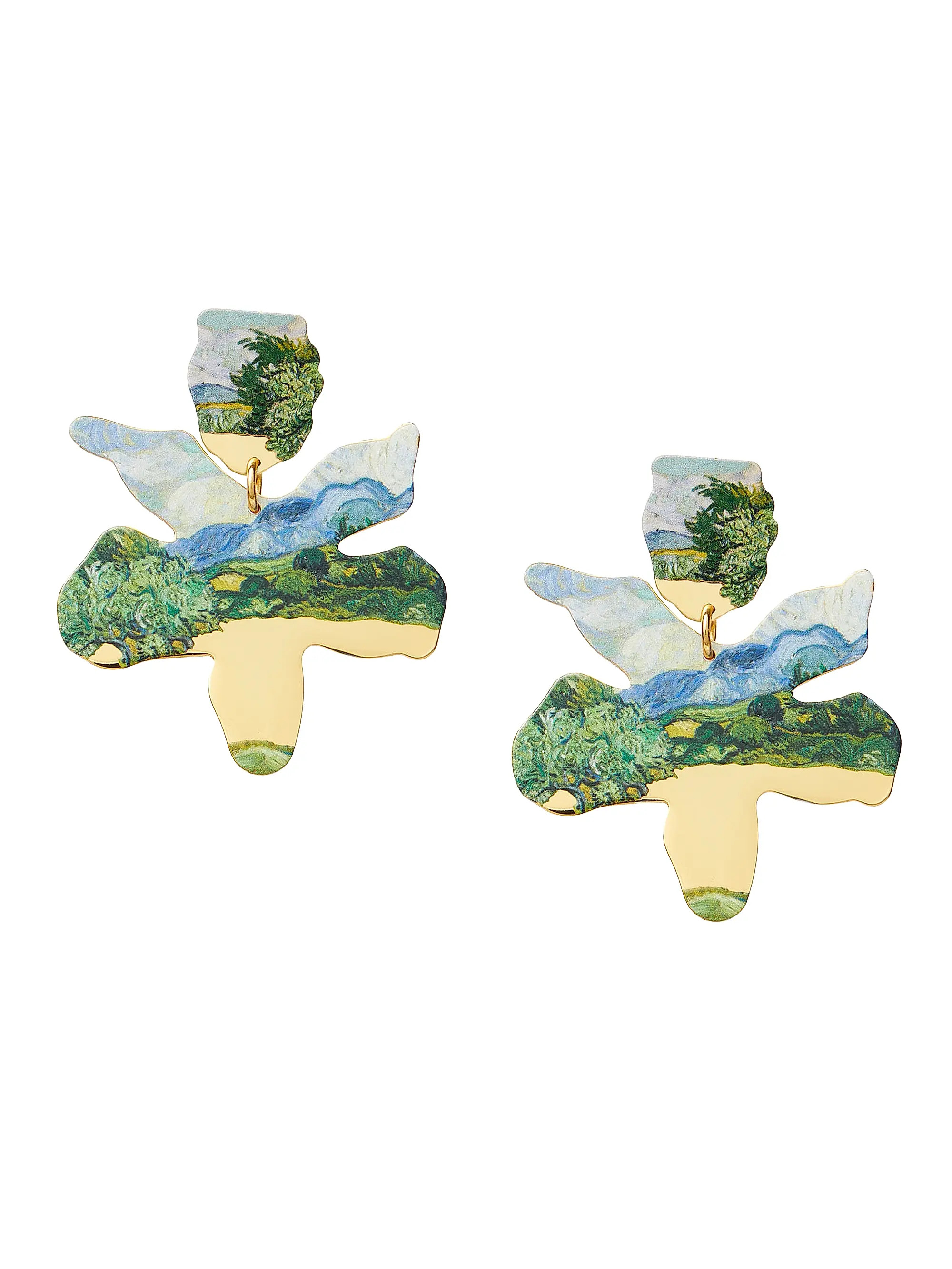 The Met x Lele Sadoughi 14K-Gold-Plated Lily Drop Earrings | Saks Fifth Avenue