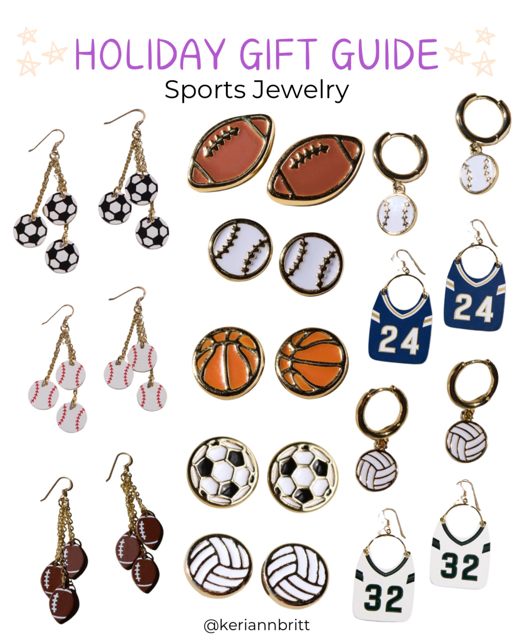 Sports Jewelry - great gifts for team mom, sports moms, athletes and more!

#ad #nickelandsuede @nickelandsuede / Football mom / baseball mom / volleyball mom / soccer mom / basketball mom / custom earrings / game day jewelry/ gifts for mom / gifts for athletes 

#LTKGiftGuide #LTKSeasonal #LTKFindsUnder50