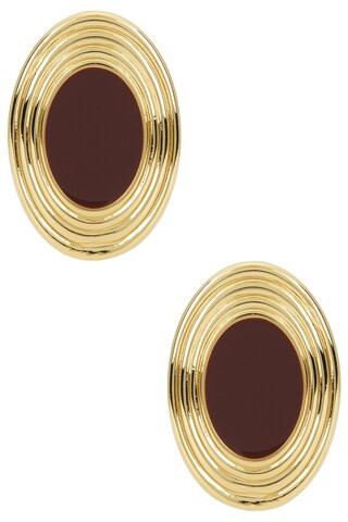 Heaven Mayhem Rowan Earrings in Gold & Brown from Revolve.com | Revolve Clothing (Global)