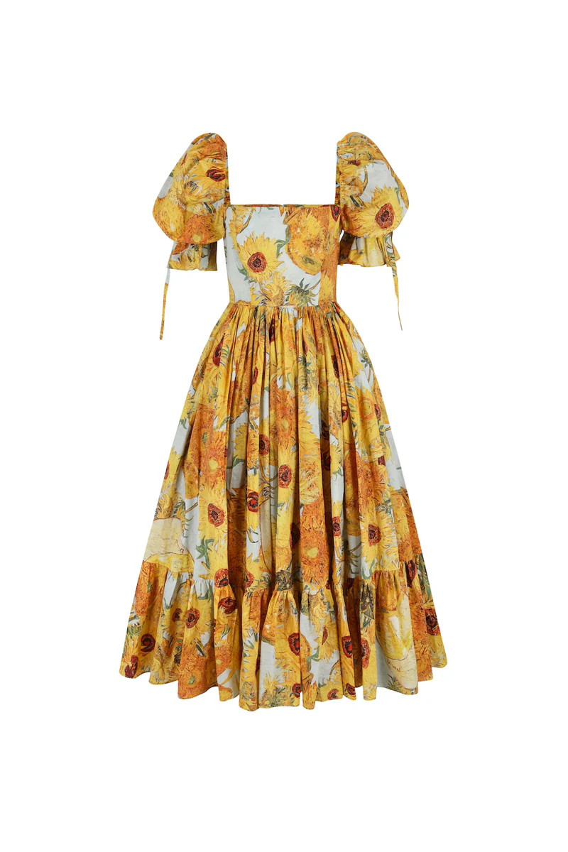 The Sunflowers Market Dress | Selkie Collection