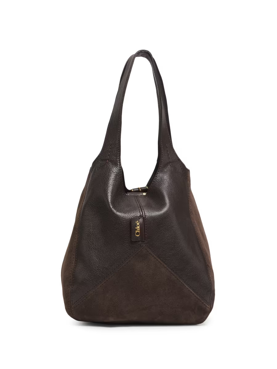 Balloon Leather & Suede Hobo Bag | Saks Fifth Avenue