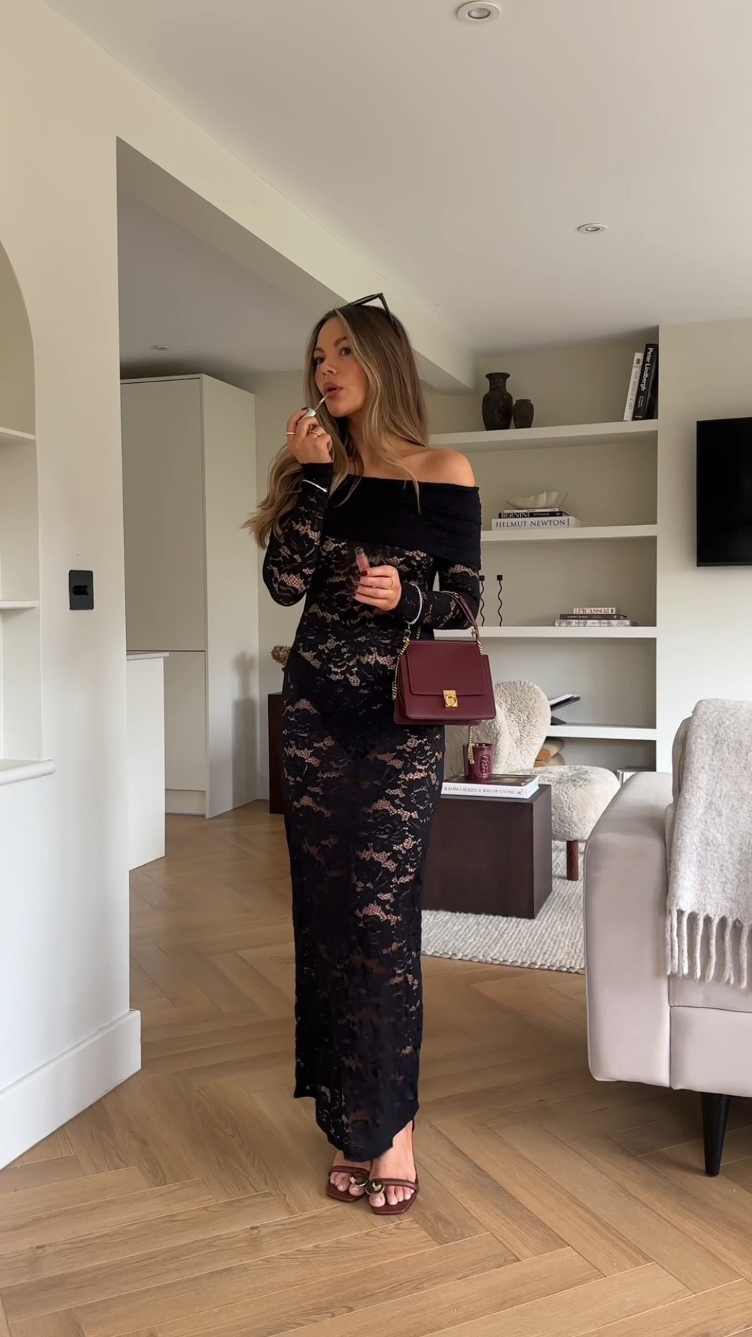 Party season has arrived!! ✨

Black lace dress, off the shoulder dress, 
dresses, party shoes, jewellery, perfect festive wear, date night looks or party dress, midi dress, chic evening look, 

#LTKstyletip #LTKpartywear #LTKwinter