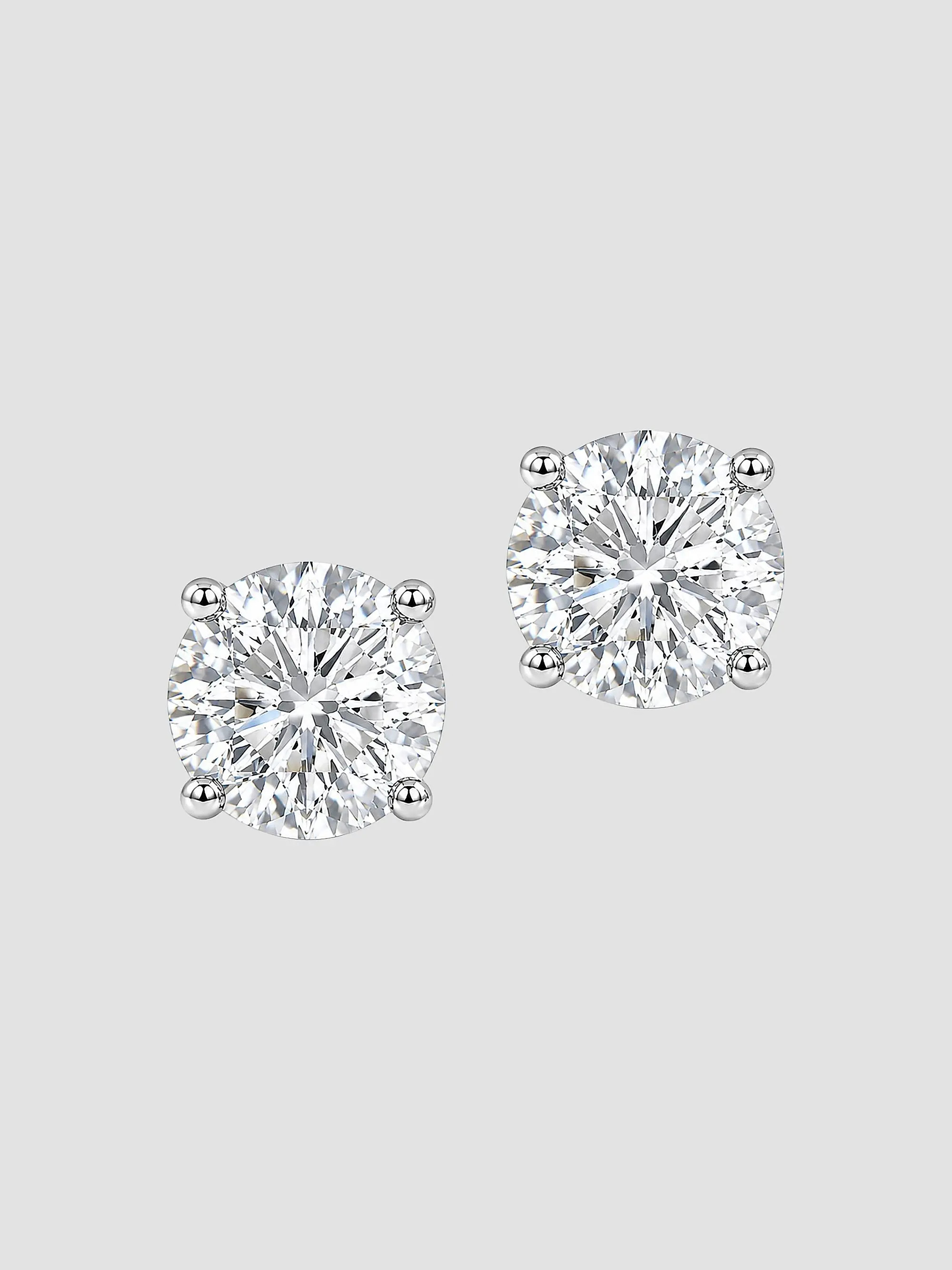 18K Gold & 2.00 TCW Lab-Grown Diamond Stud Earrings | Saks Fifth Avenue