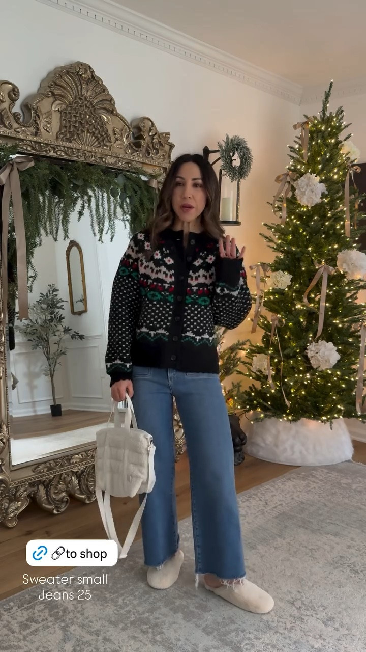Small holiday sweater, 25 jeans, shoes, TTS, Holiday outfit, target style

#LTKHoliday #LTKFindsUnder50 #LTKFindsUnder100