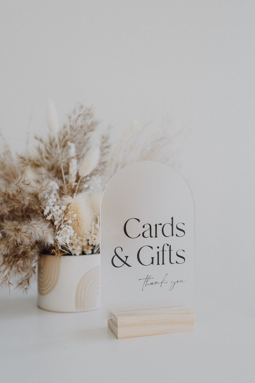 Cards & Gifts Arch Table Sign | Gift and Cards Sign | Modern Script Acrylic Wedding Sign | Favors... | Etsy (US)