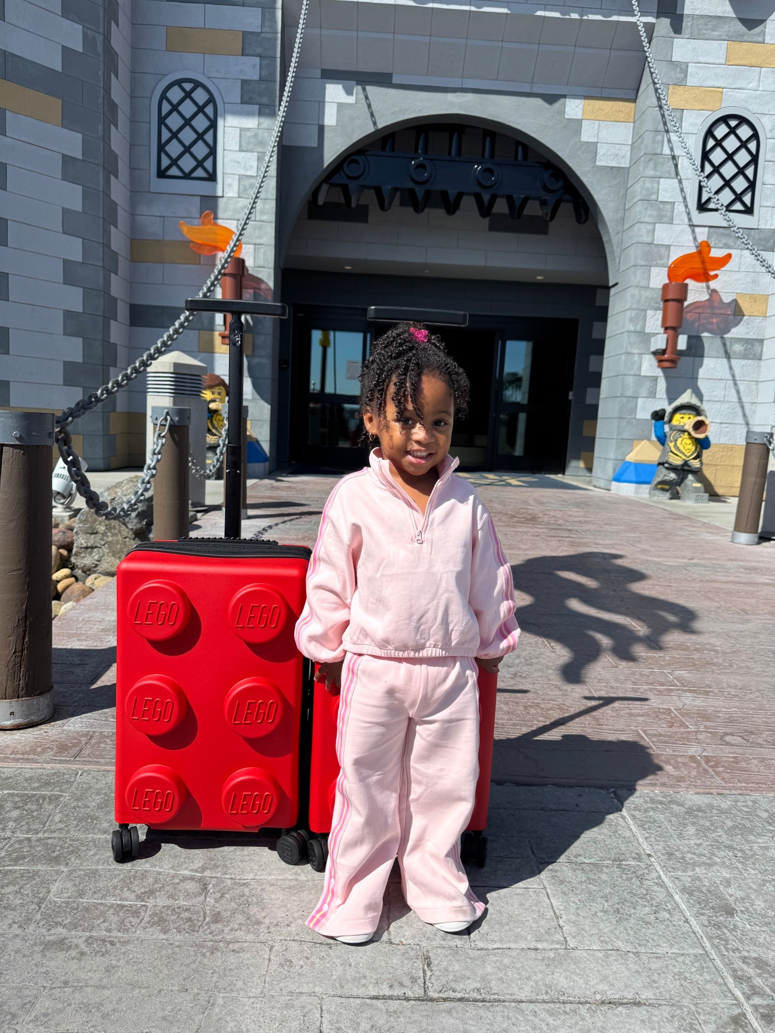 Pink matching girl toddler set 😍