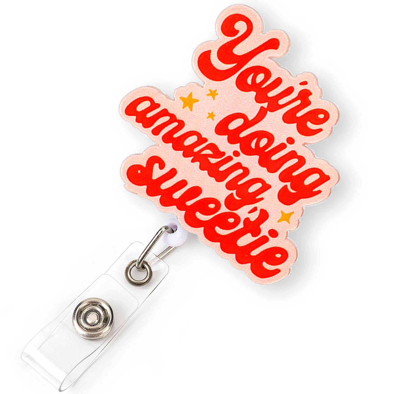 Celokiy You're Doing Amazing Sweetie Badge Reel Retractable with Clip for Nurse,Medical Staff,Nur... | Amazon (US)