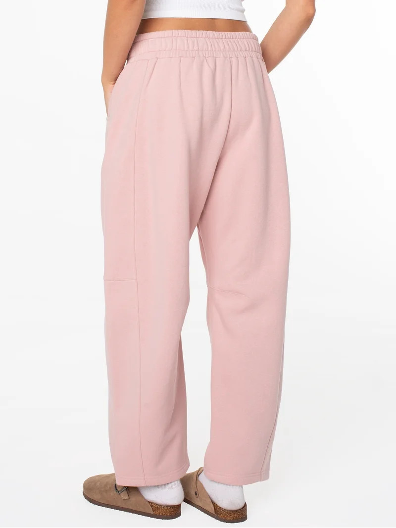Celebrity Pink Women's and Women's Plus Fleece Barrel Sweatpant, Sizes XS-4X | Walmart (US)