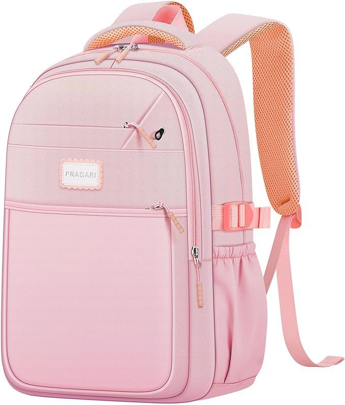 Aesthetic Backpack for School Cute Laptop Pink Backpack Teens Girls Travel Casaul Daypack Lightwe... | Amazon (US)