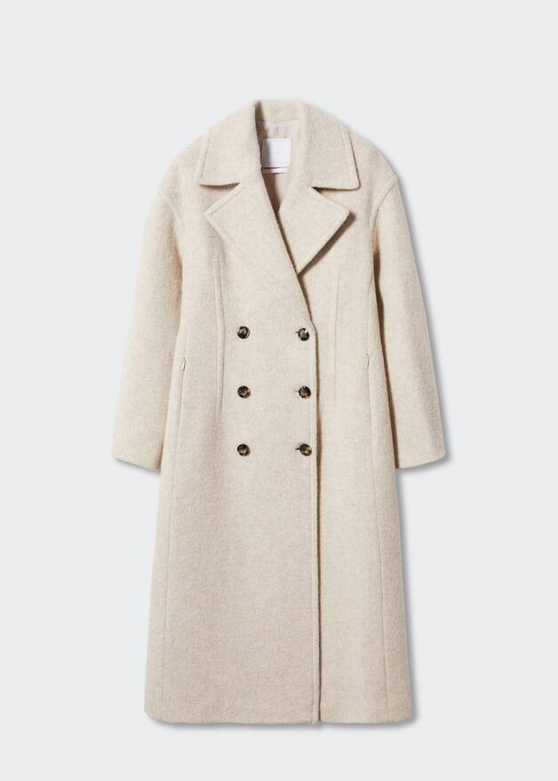 Double-breasted wool coat | MANGO (US)