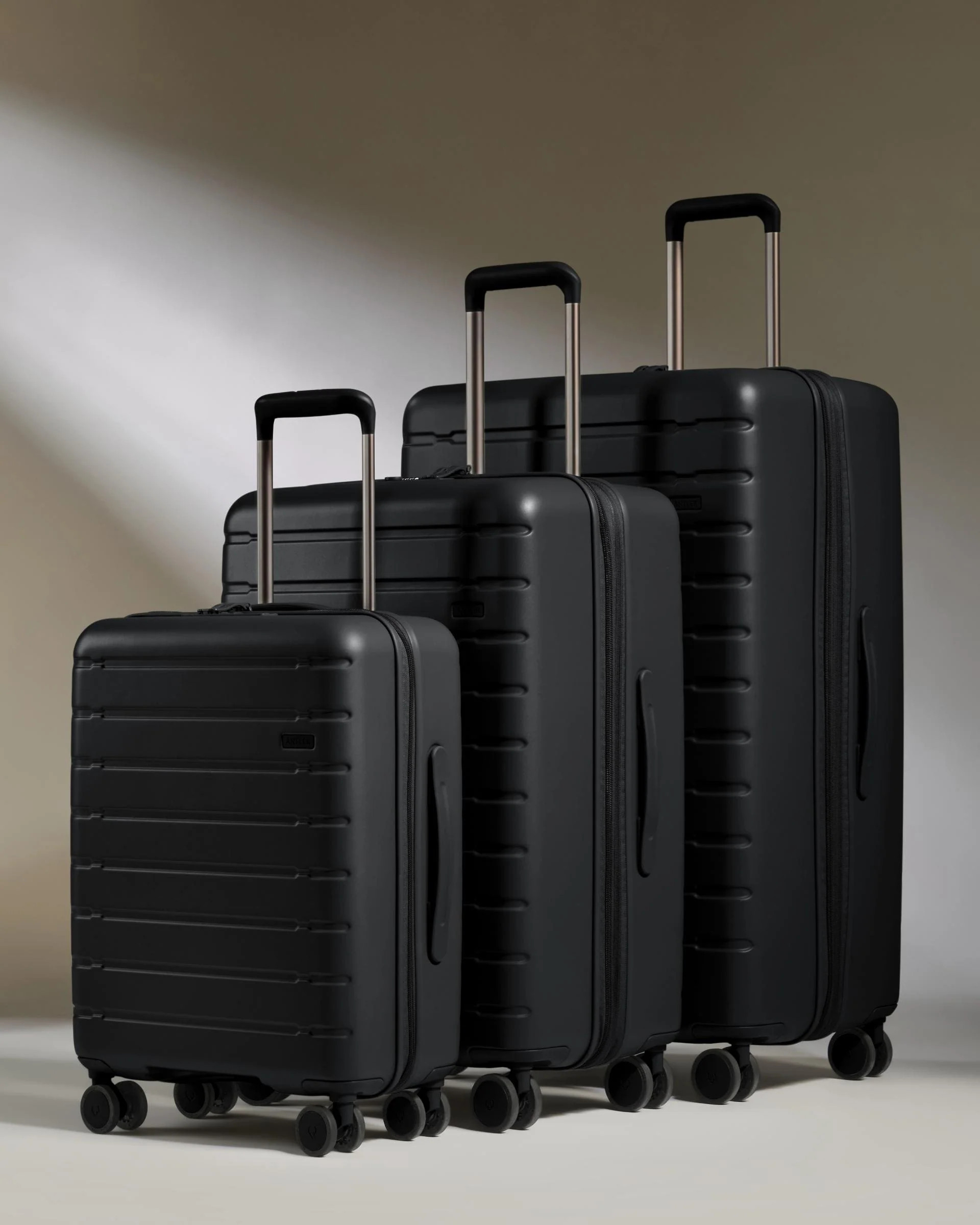 Stamford 2.0 Set of 3 Suitcases Black | Hard Luggage | Antler UK | Antler UK