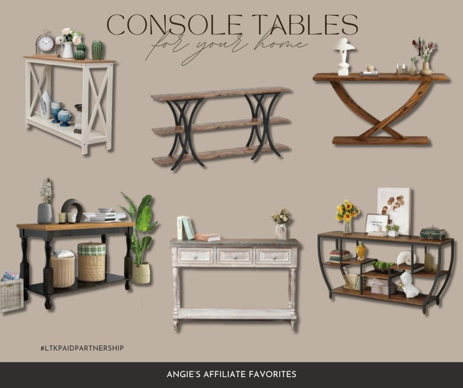 Looking for the perfect blend of style and functionality? Console tables are versatile additions to any space, offering storage, decor display, and a touch of elegance. From sleek modern designs to rustic charm, there’s a console table for every home. Shop now to find the one that completes your space! #paidpartnership #affiliatelinks #consoletables #homeaccents #homefurnishings  

 #LTKHome