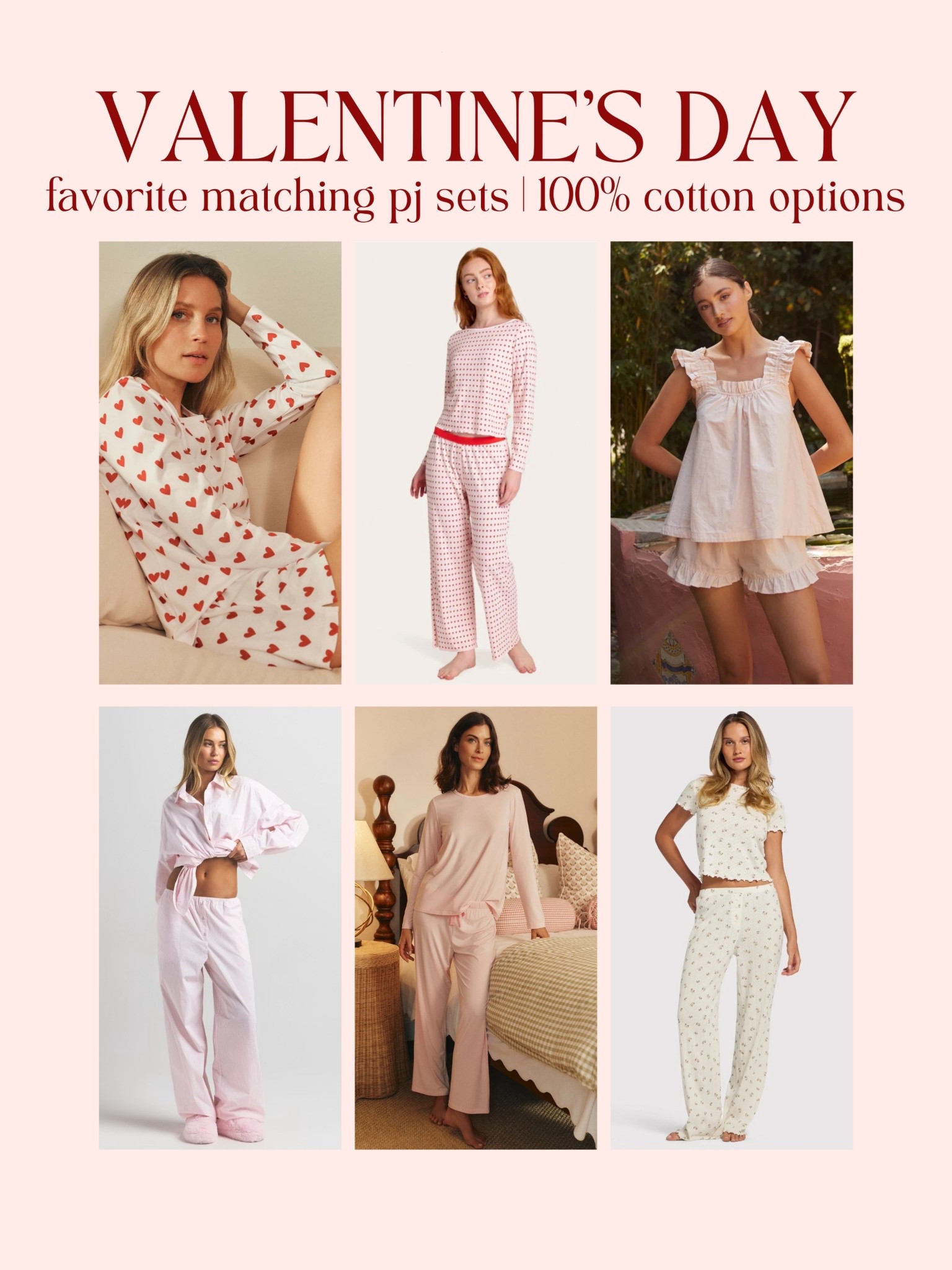 [1/23/26] sharing some favorite pj’s perfect for Valentine’s Day | majority are 100% cotton options! 

#LTKSeasonal #LTKValentine