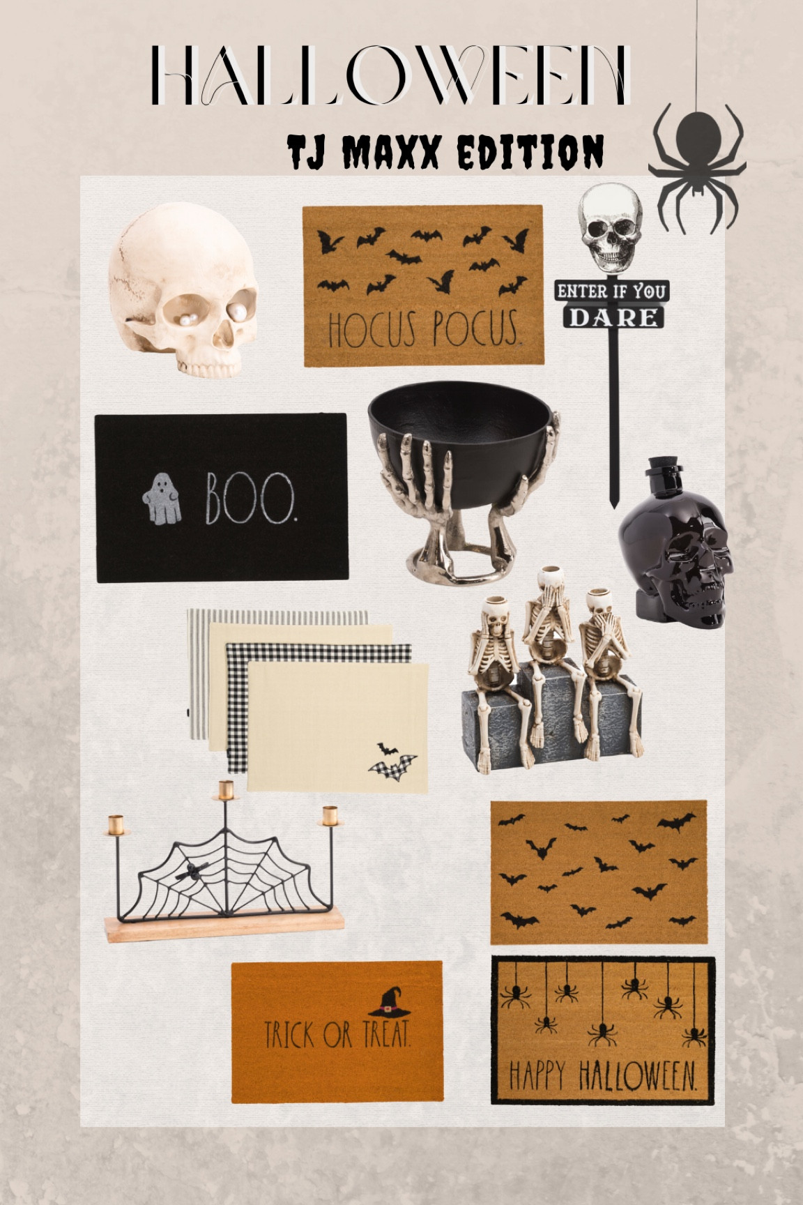 Halloween decor ~ TJ Maxx 🖤

#LTKhome #LTKstyletip #LTKSeasonal