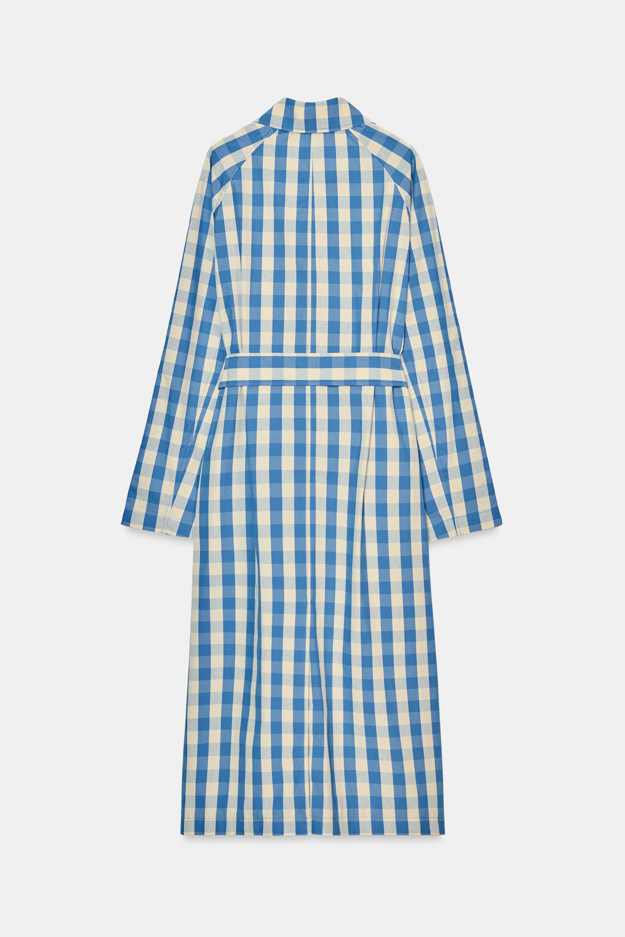 GINGHAM TRENCH COAT | Zara US