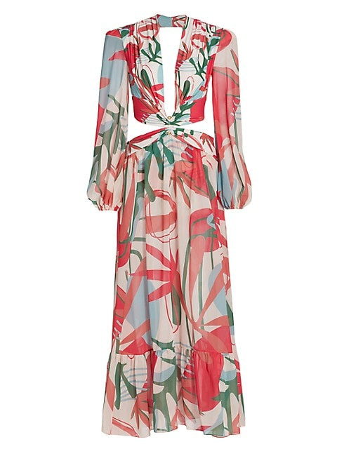 Rio Print Plunge Maxi Dress | Saks Fifth Avenue