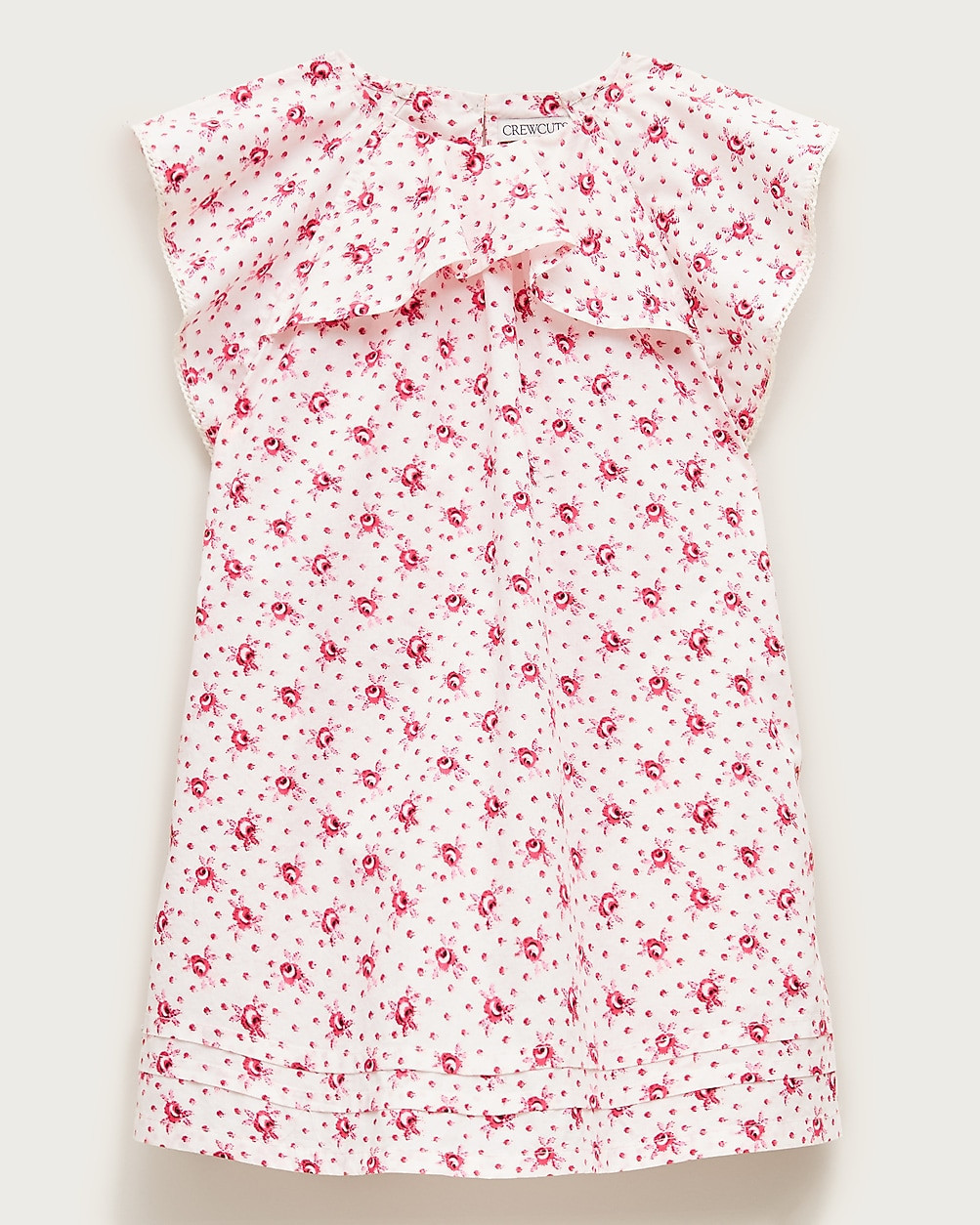Girls' flutter-sleeve dress in rosette floral | J. Crew US
