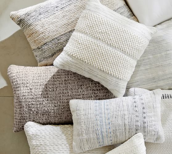 Addy Indoor/Outdoor Lumbar Pillow | Pottery Barn (US)