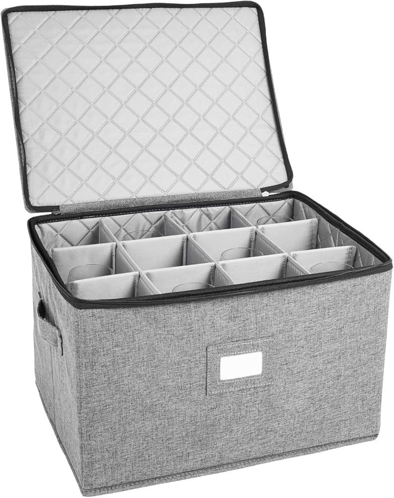 storageLAB China Storage Containers, Containers for Organizing, Hard Shell Case, Felt Plate Divid... | Amazon (US)
