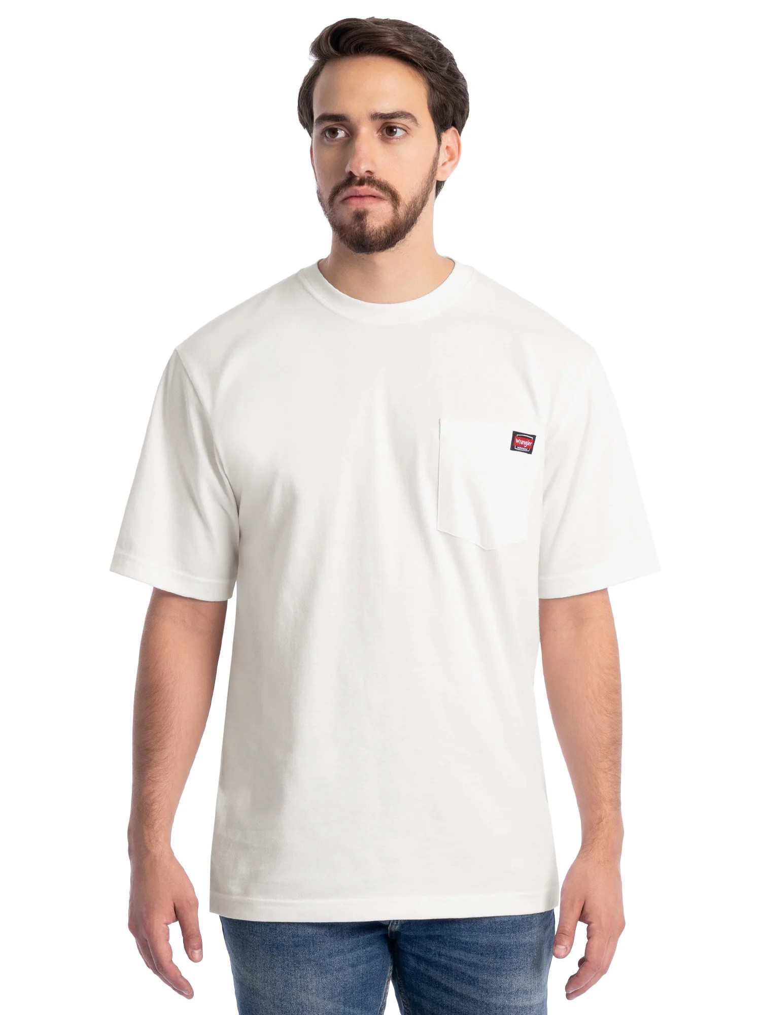 Wrangler Workwear Men's Short Sleeve Pocket T-Shirt, Size S-3XLT (Men's, Big Men's, Tall Men's) | Walmart (US)