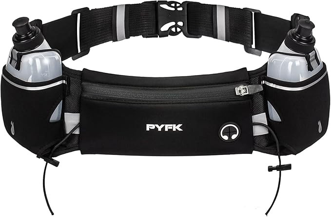 PYFK Running Belt with Water Bottles, Hydration Belt for Men and Women, Water Bottle Holder Runni... | Amazon (US)