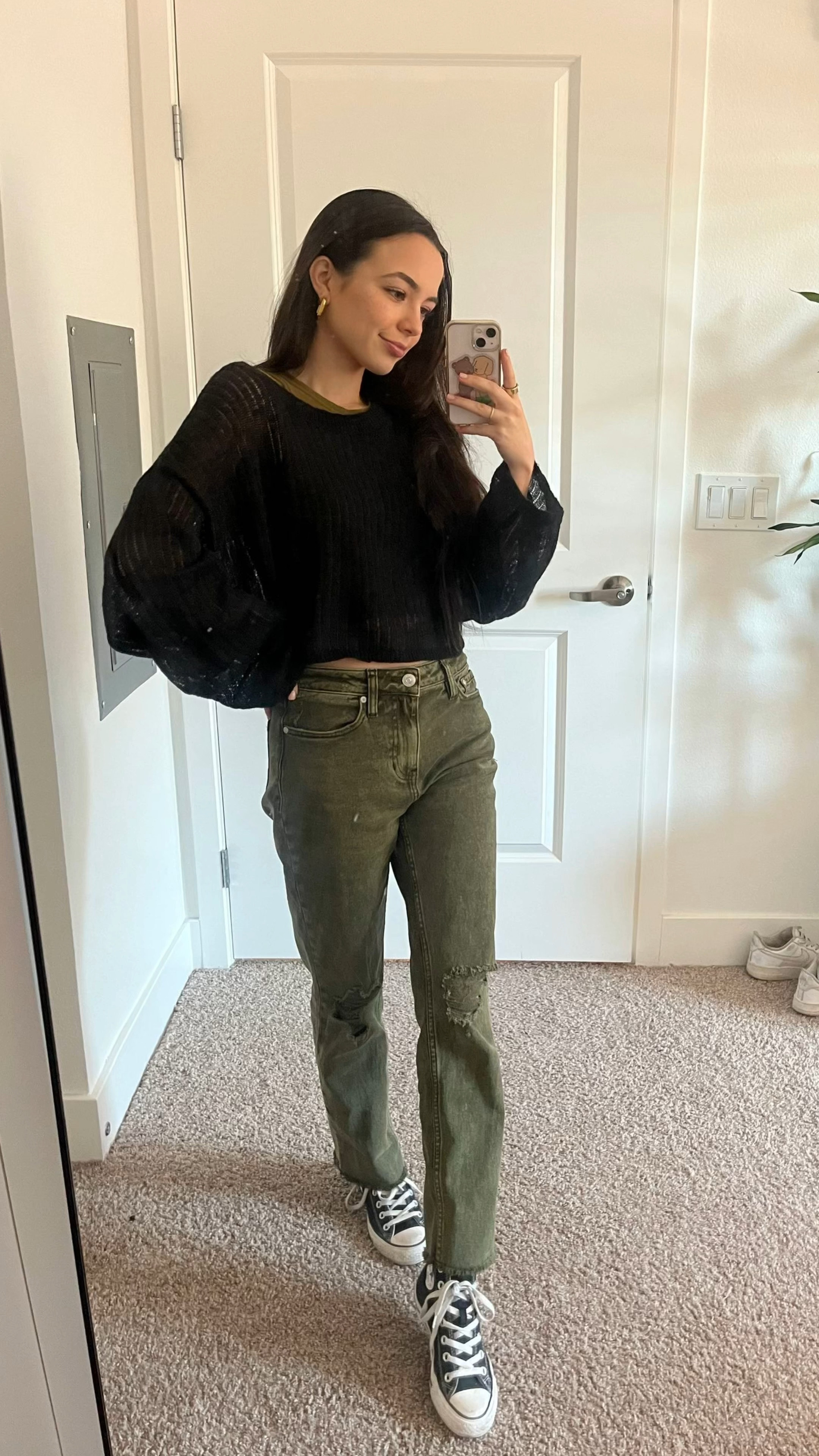 Black and olive green have been my vibe lately ♡ cute cozy outfit for fall! #falloutfit #fall

#LTKSeasonal #LTKstyletip