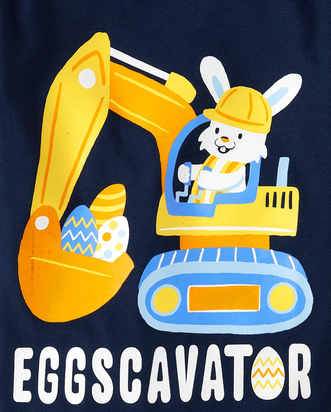 Baby And Toddler Boys Easter Eggscavator Graphic Tee - blue | The Children's Place