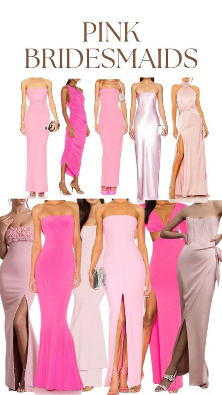 All shades of pink gowns to wear as a bridesmaid! 🩷

#LTKstyletip #LTKwedding #LTKSeasonal