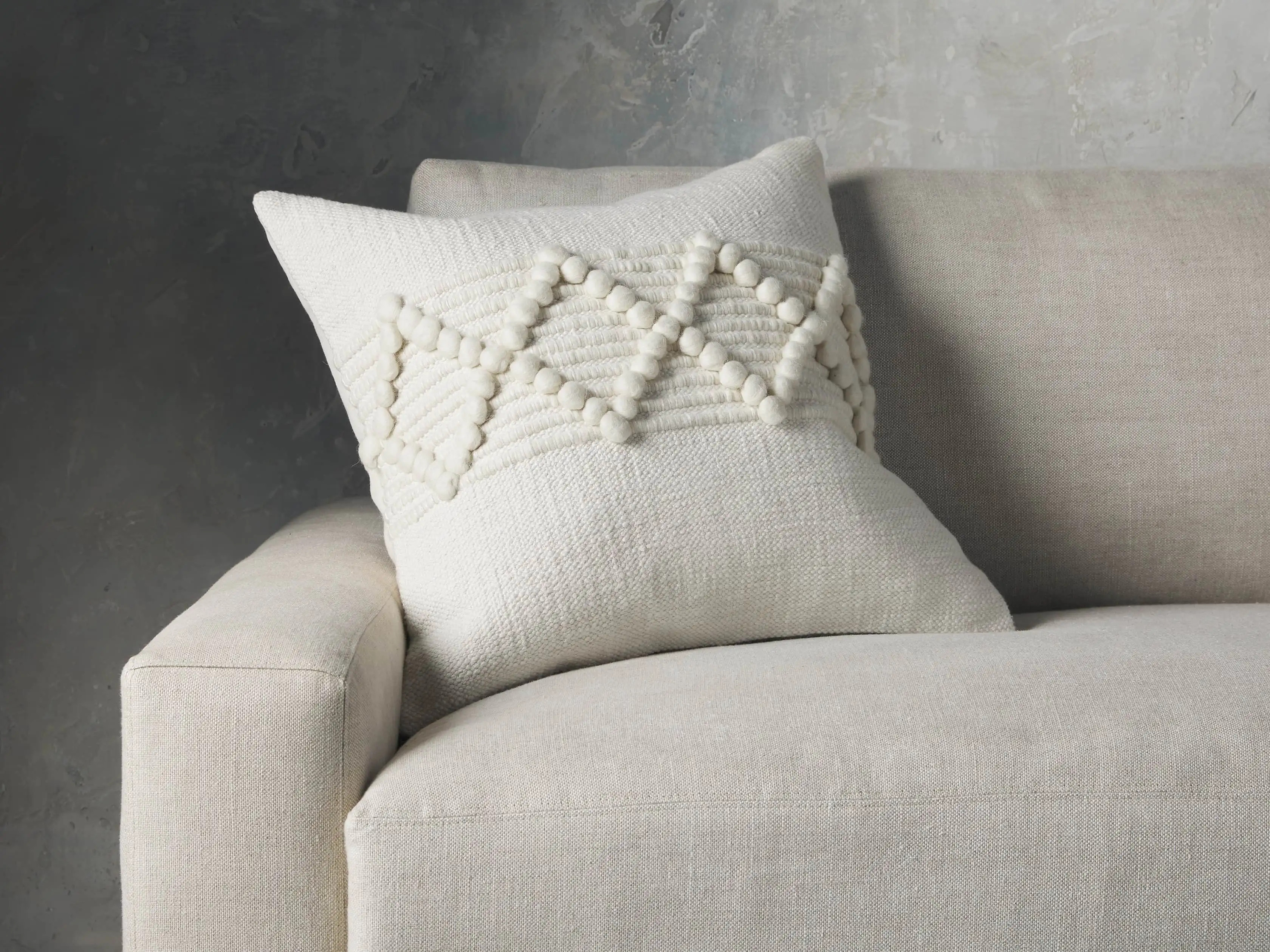 Chunky Diamond Square Pillow | Arhaus