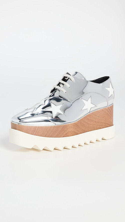 Elyse Stars Mirror Lace Up Platforms | Shopbop