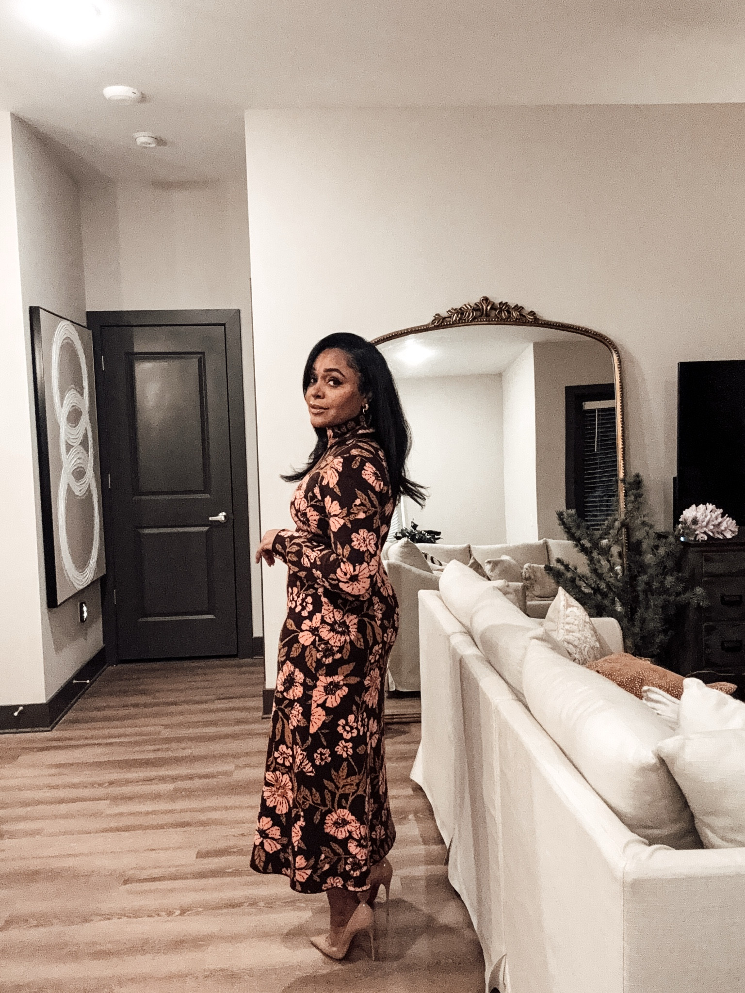 Dinner Party Outfits
Love, Whit by Whitney Port Floral Midi Dress