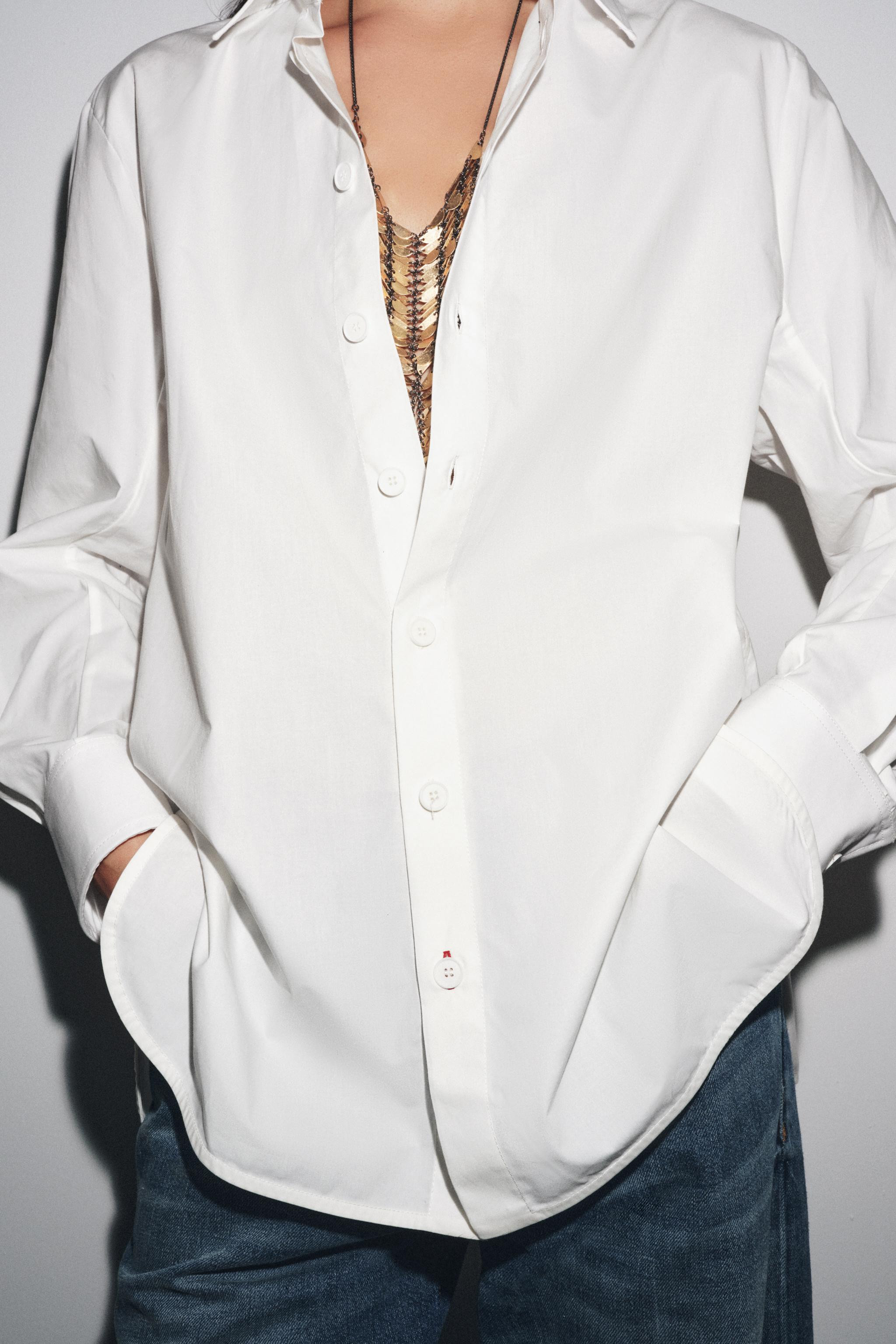 ZW COLLECTION POPLIN SHIRT | Zara US