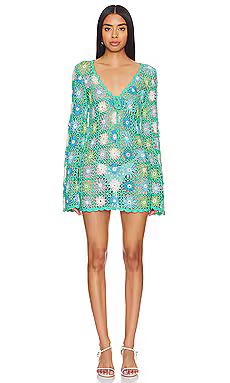 Show Me Your Mumu Vacay Mini Coverup in Blue Multi Floral from Revolve.com | Revolve Clothing (Global)