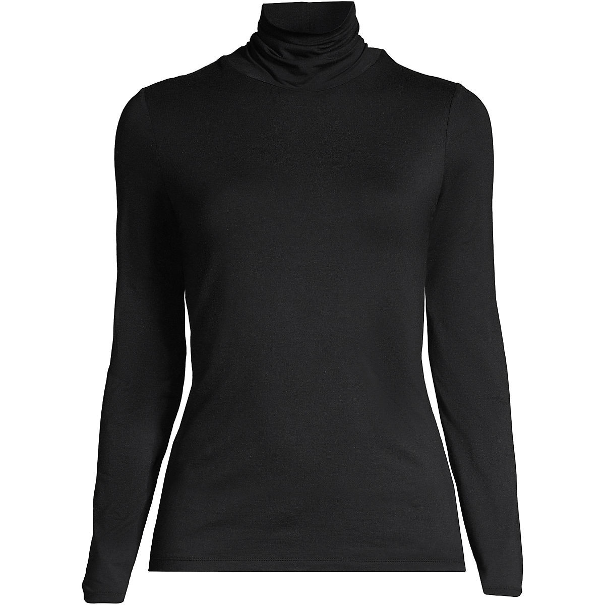 Lightweight Jersey Long Sleeve Turtleneck | Lands' End (US)