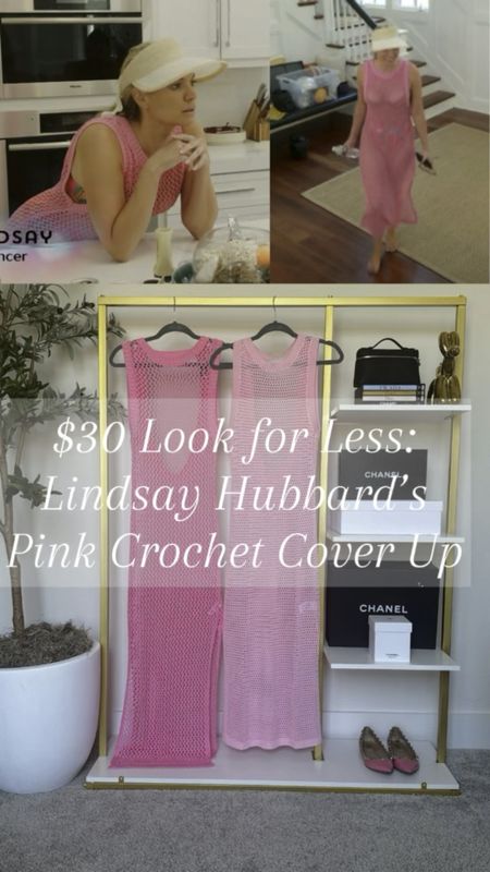 $30 Amazon look for less for Lindsay Hubbard’s $148 Beach Riot pink crochet cover up 
#amazon #amazonfinds 

#LTKFindsUnder50 #LTKSwim #LTKFindsUnder100