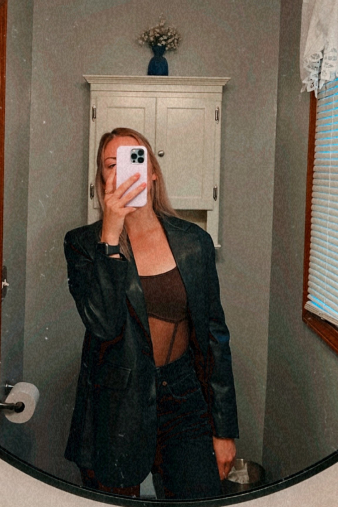 Been loving layering this Black Leather blazer for fall! Super fun mesh detailed bodysuit and some jeans to finish. 

Blazer, leather blazer, mesh bodysuit, fall look, black jeans, ripped jeans  

#LTKcurves #LTKunder100 #LTKSeasonal