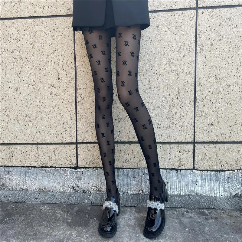Socks & Hosiery Fashion Women Pantyhose F Letter Women's Stockings Velvet Warm Tights Lolita Goth... | DHGate