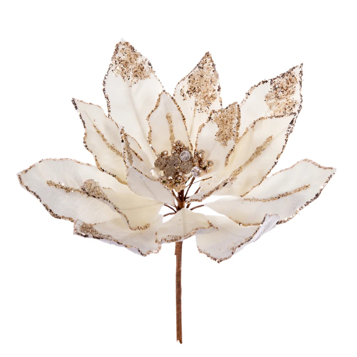 Vickerman Double Sided Artificial Velvet Poinsettia Pick | Wayfair North America