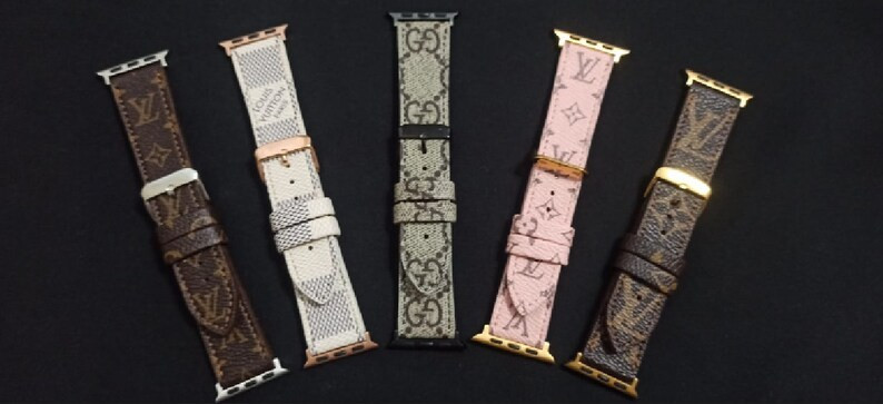 Authentic Repurposed Luxury Band Genuine Leather Apple Watch Band Series 1-8, SE, Versa 1 2 3 4 5... | Etsy (US)