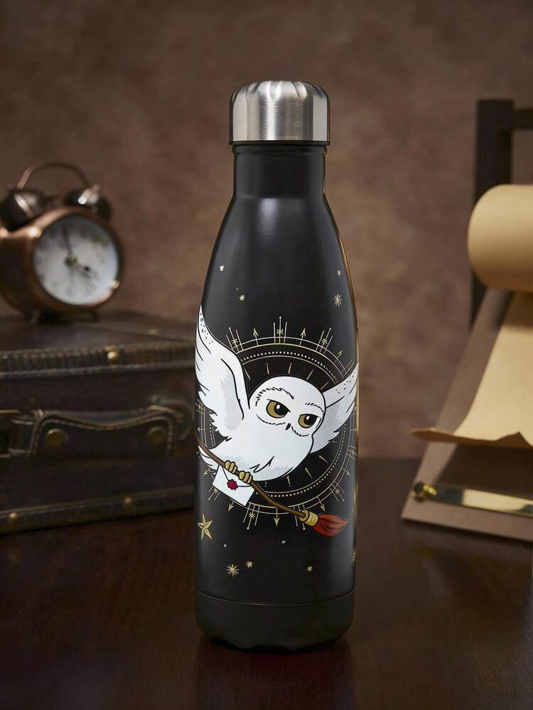 HARRY POTTER X SHEIN 16 Oz / 500 Ml Tumbler With Handle, Insulated Cup, Vacuum Insulated Cartoon Pattern Water Bottle, Leak-Proof Lid, Stainless Steel Travel Mug, Car Mug,Back To School | SHEIN