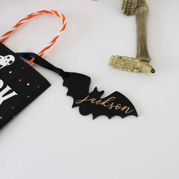 Halloween Basket Tags, Halloween Trick or Treat Bag Tags, Personalized Halloween, Custom Hallowee... | Etsy (US)