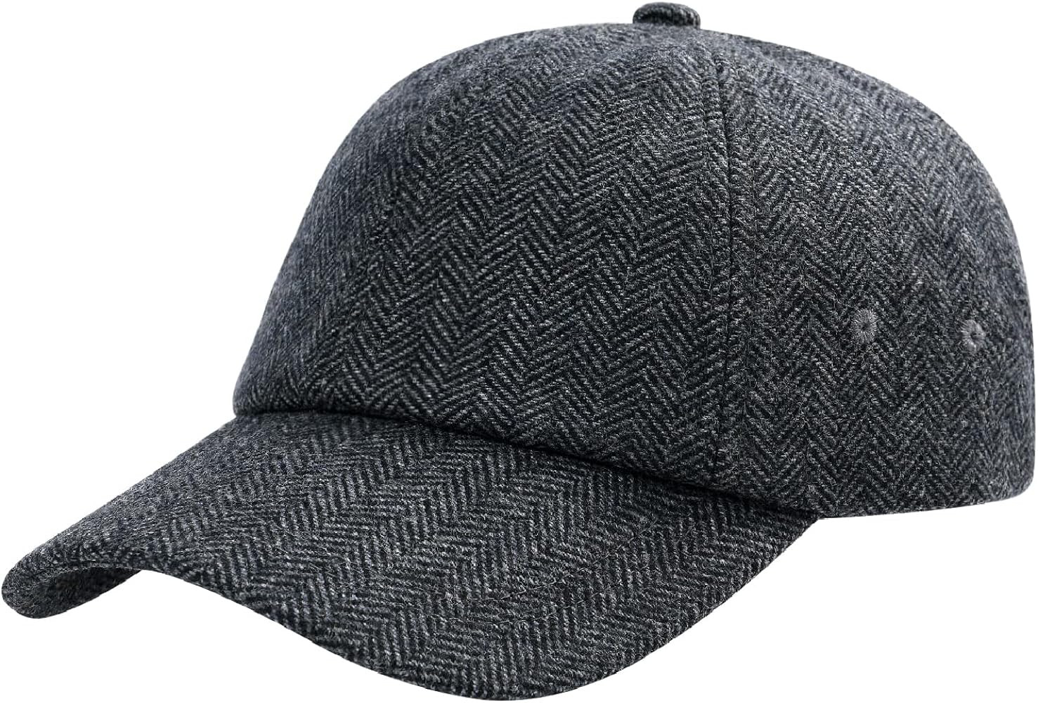 BOTVELA Wool Baseball Cap for Men Adjustable Unstructured Tweed Hat | Amazon (US)