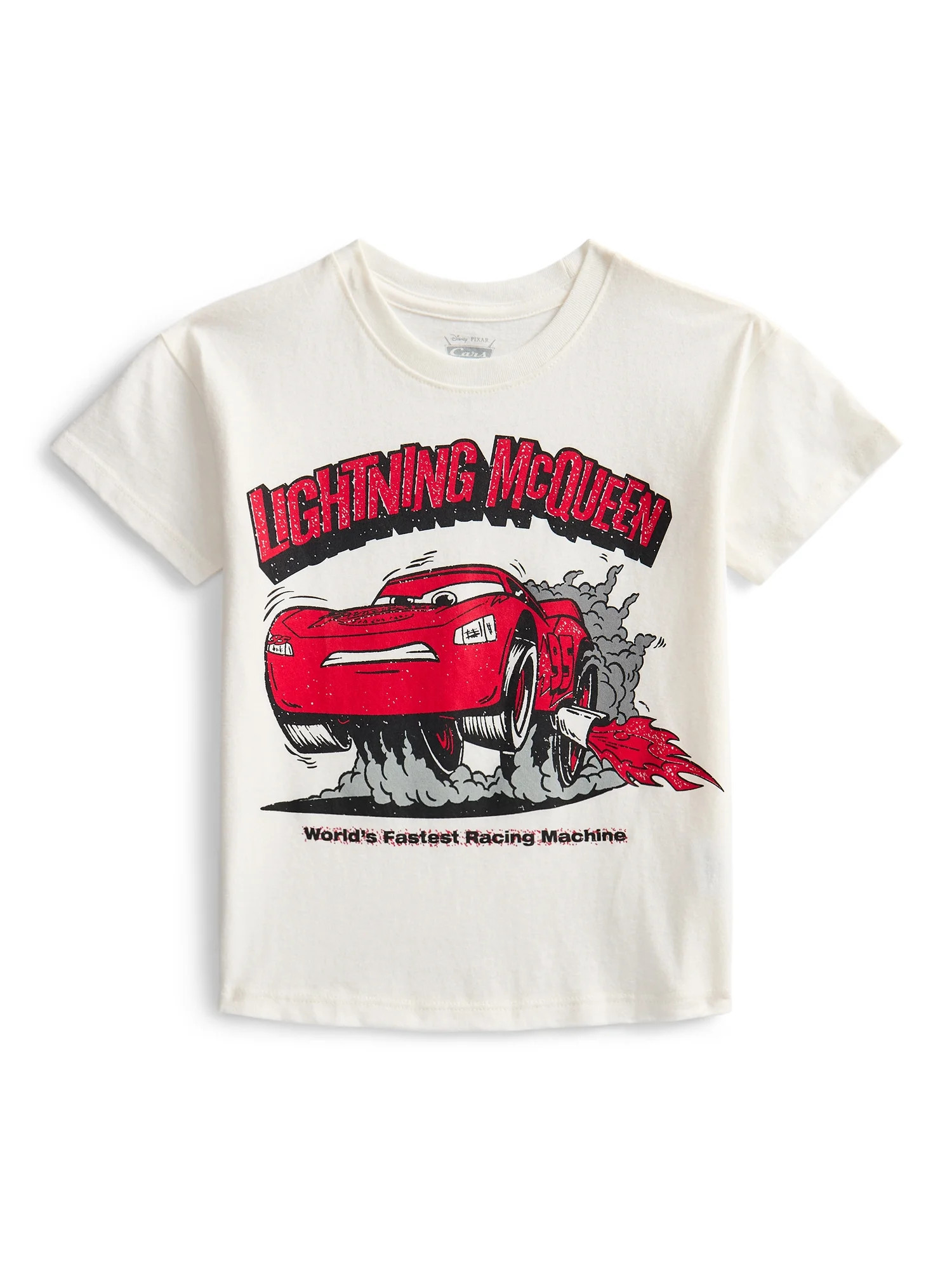 Disney Pixar Cars Toddler Graphic Crewneck Tee with Short Sleeves, Sizes 12M-5T | Walmart (US)